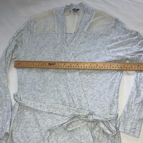 Aerie size large / XL Gray Cozy modal blend light Robe perfect for lounging - Picture 7 of 16